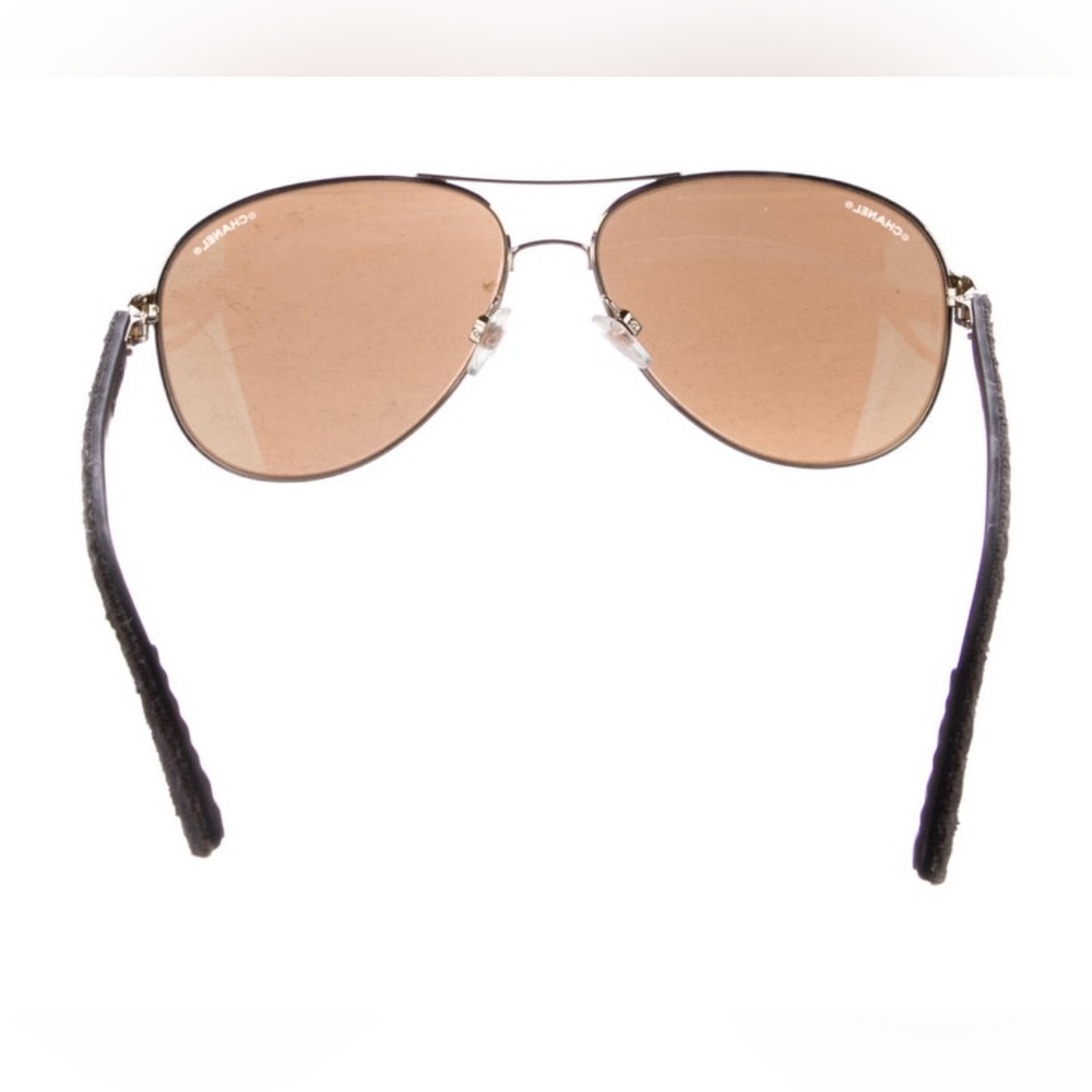 Chanel Interlocking Cc Logo Aviator Sunglasses (W… - image 3
